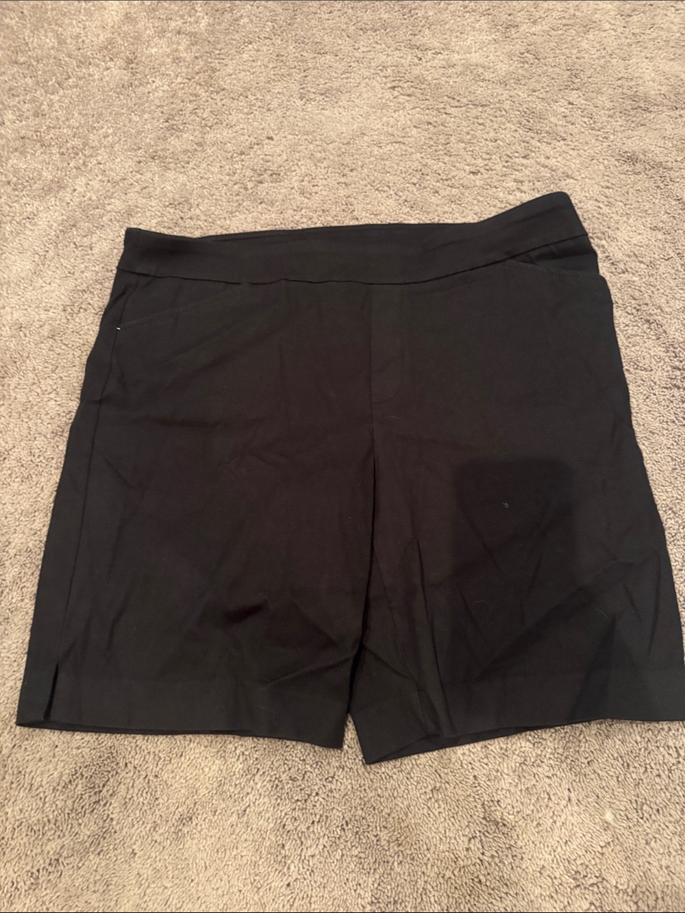 Time and Tru Black Stretch Bermuda Shorts